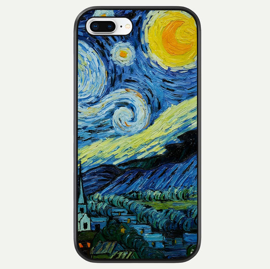 Inspired Van Gogh Art Glass Case For iPhone 8 Plus by Custom World