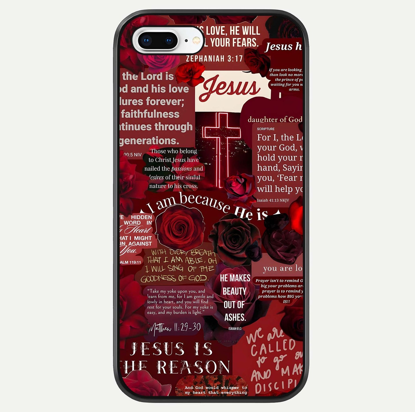 Jesus Love Heals Glass Case For iPhone 8 Plus by Custom World