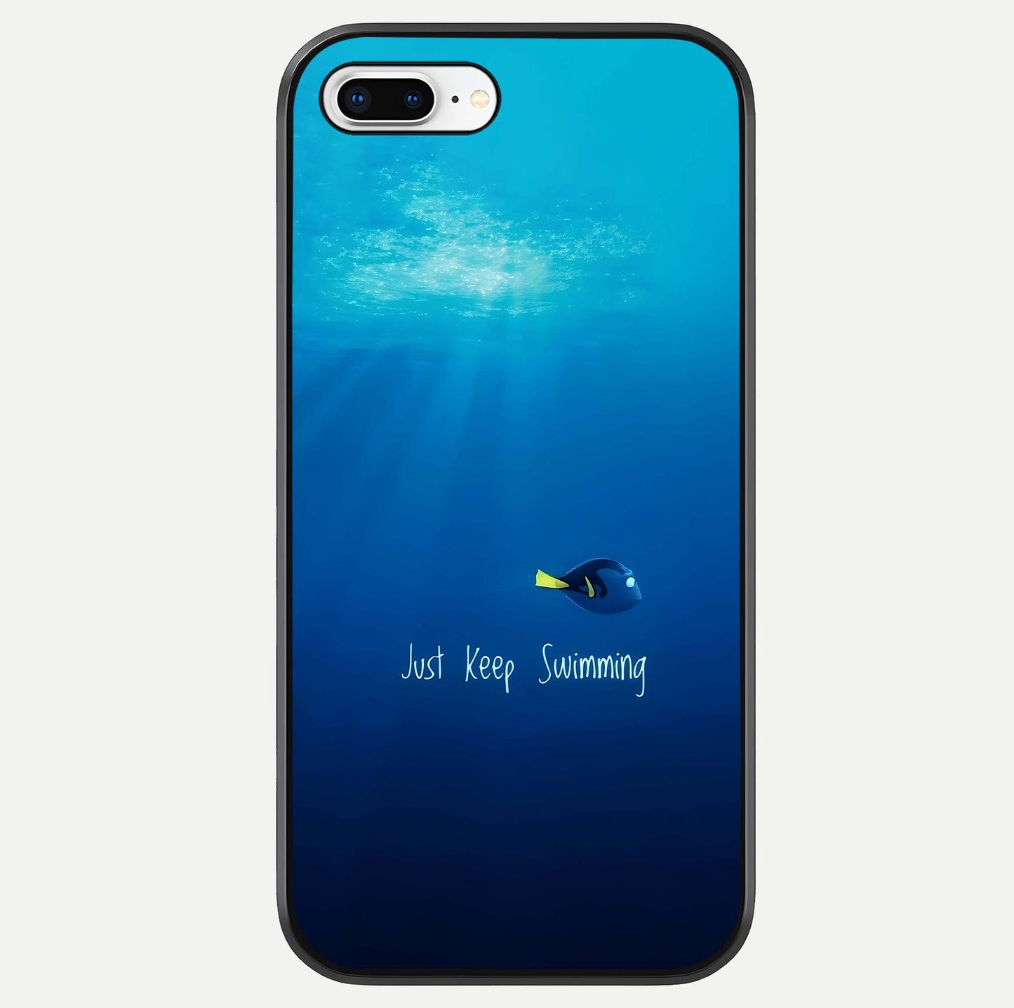 Just Keep Swimming Glass Case For iPhone 8 Plus by Custom World