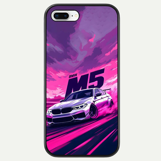 MS Neon Car Glass Case For iPhone 8 Plus by Custom World