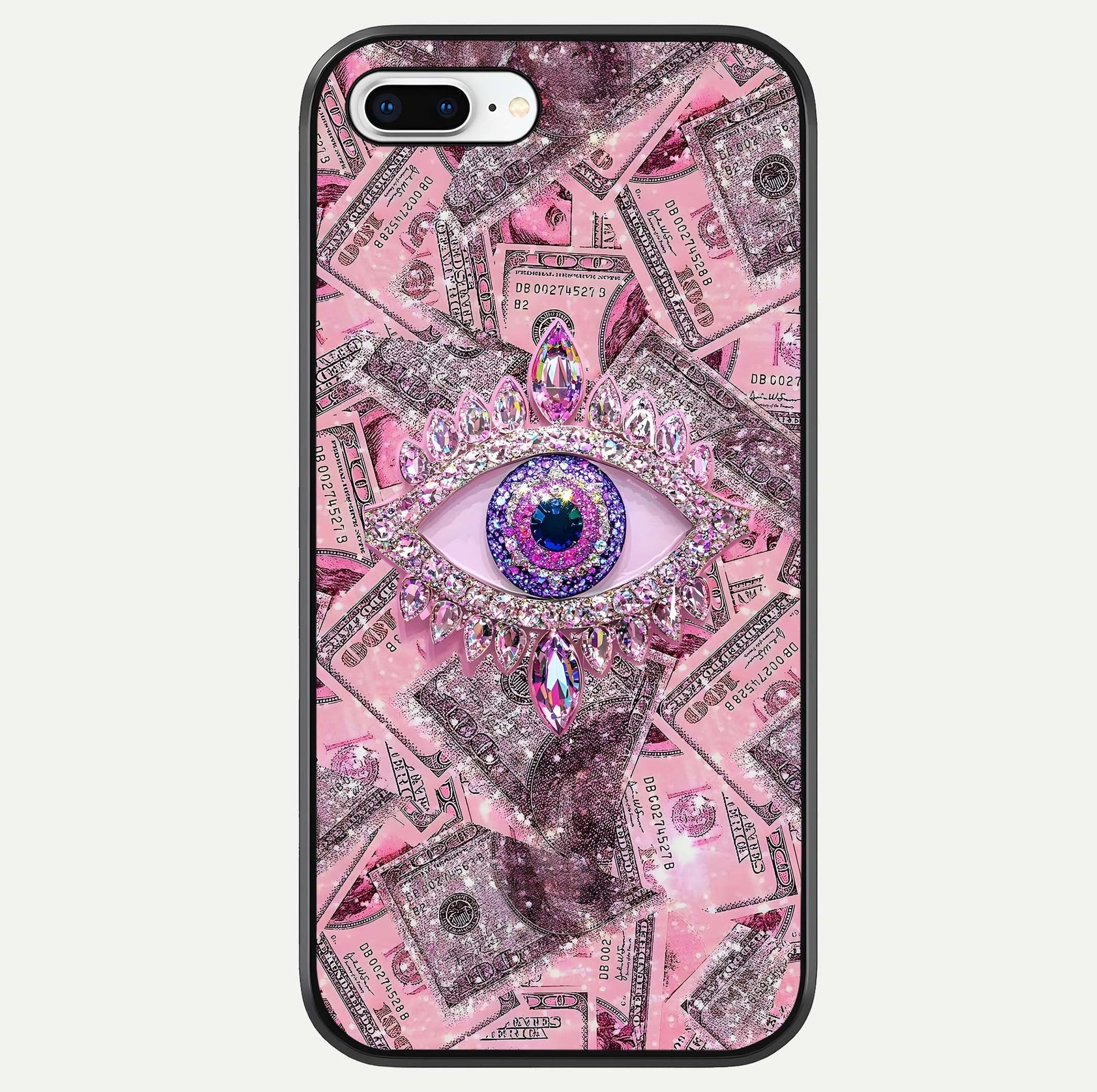 Money Eye Luxe Glass Case For iPhone 8 Plus by Custom World