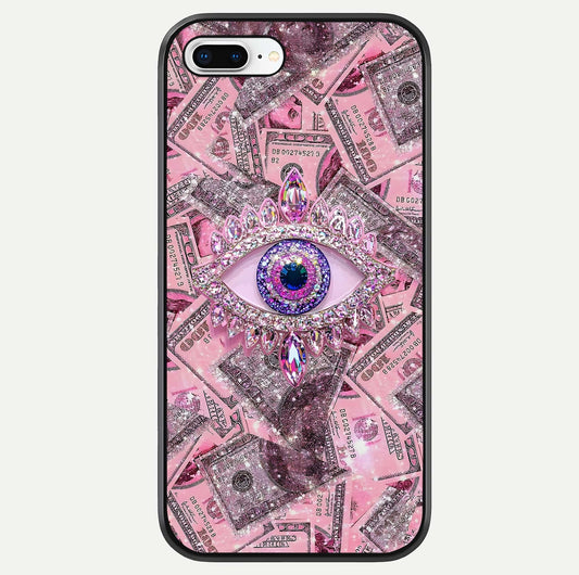 Money Eye Luxe Glass Case For iPhone 8 Plus by Custom World