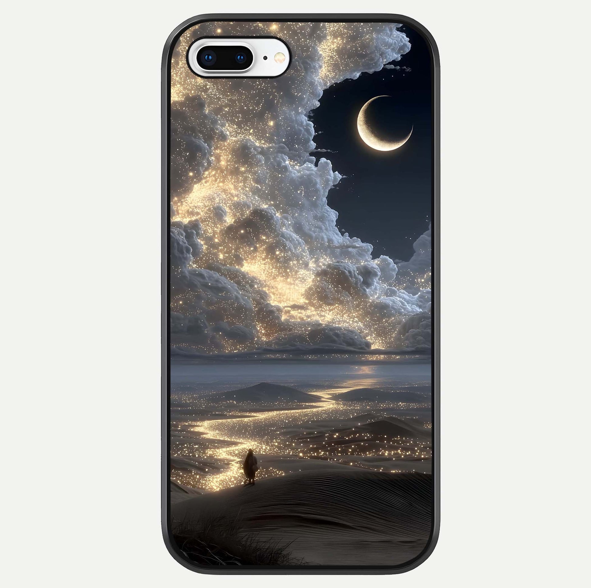 Moonlight Spark Path Glass Case For iPhone 8 Plus by Custom World