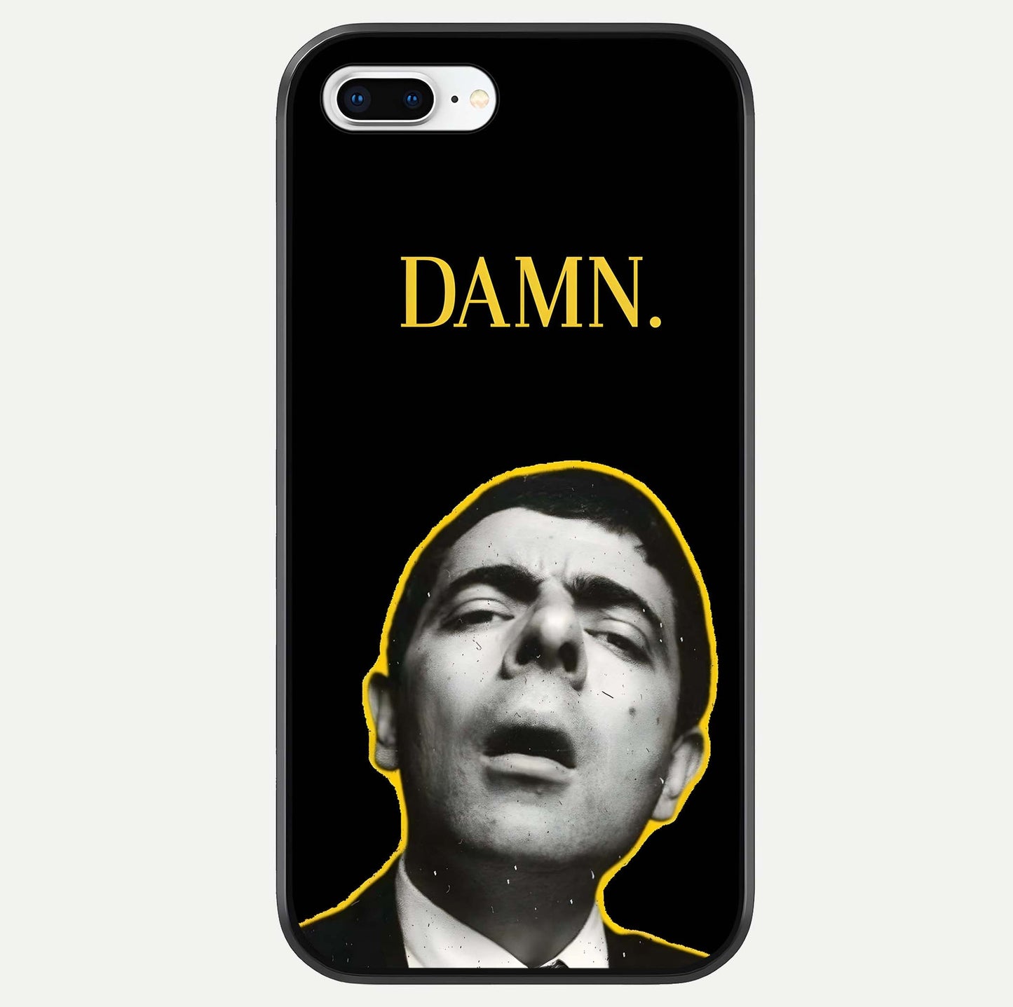 Mr Bean Damn Glass Case For iPhone 8 Plus by Custom World