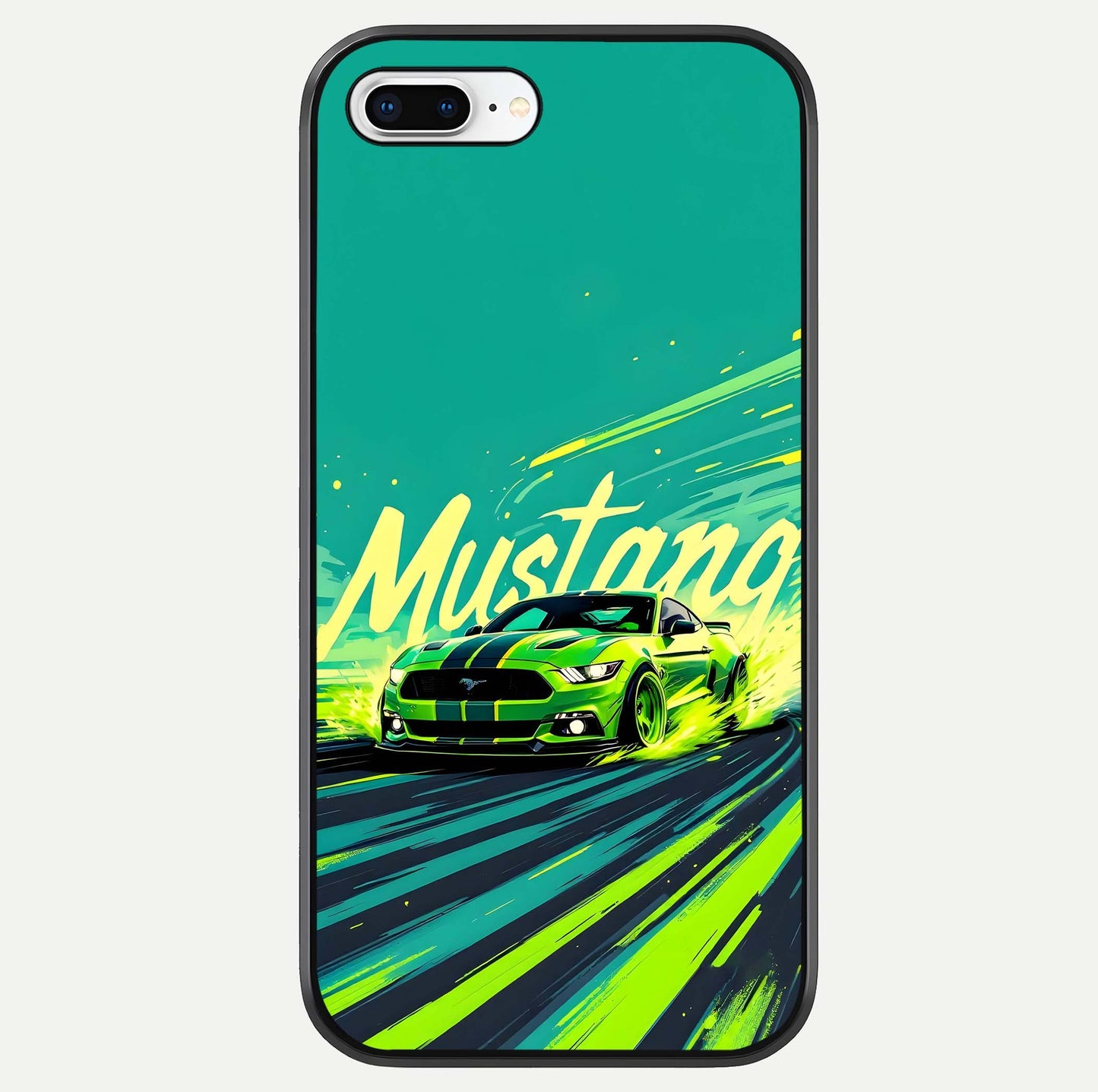 Mustang Bang Glass Case For iPhone 8 Plus by Custom World