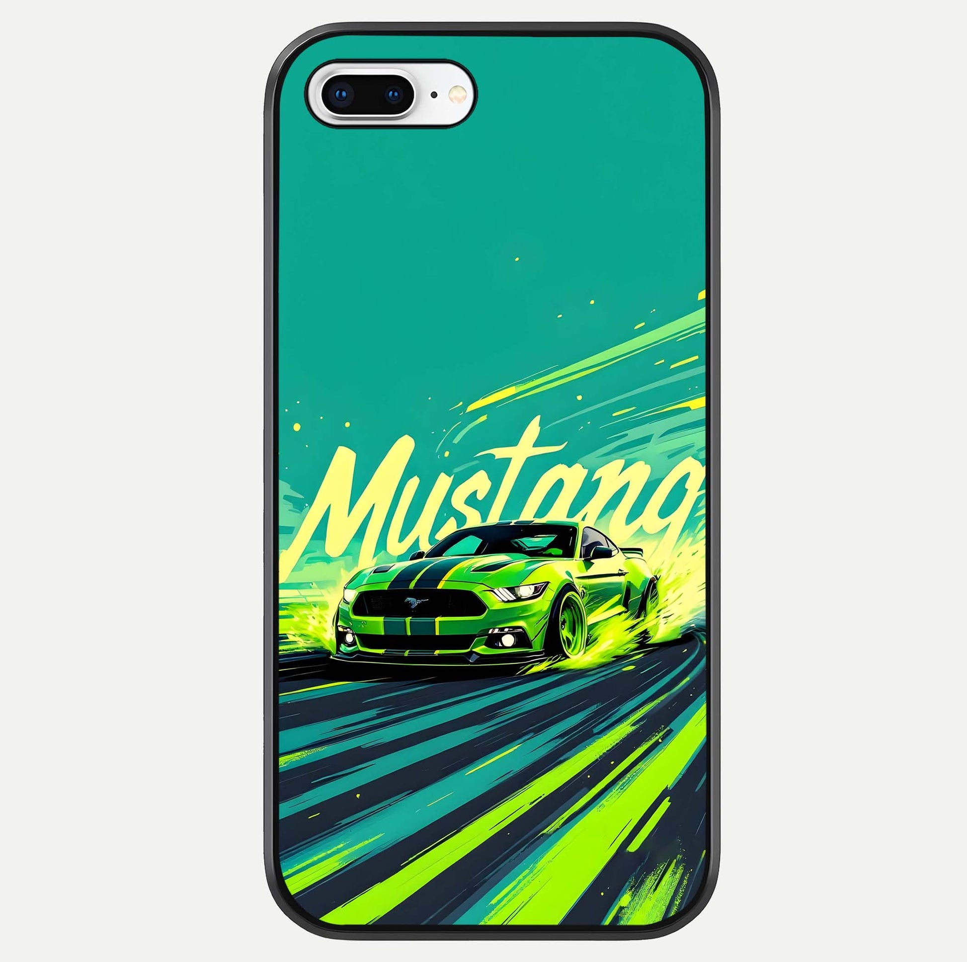 Mustang Bang Glass Case For iPhone 8 Plus by Custom World