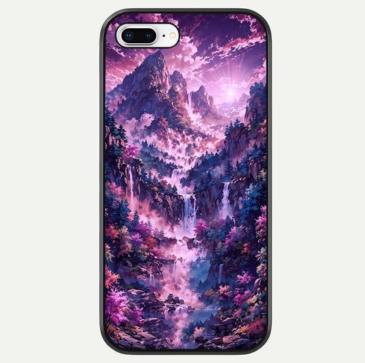 Mystic Cascade Peaks Glass Case For iPhone 8 Plus by Custom World