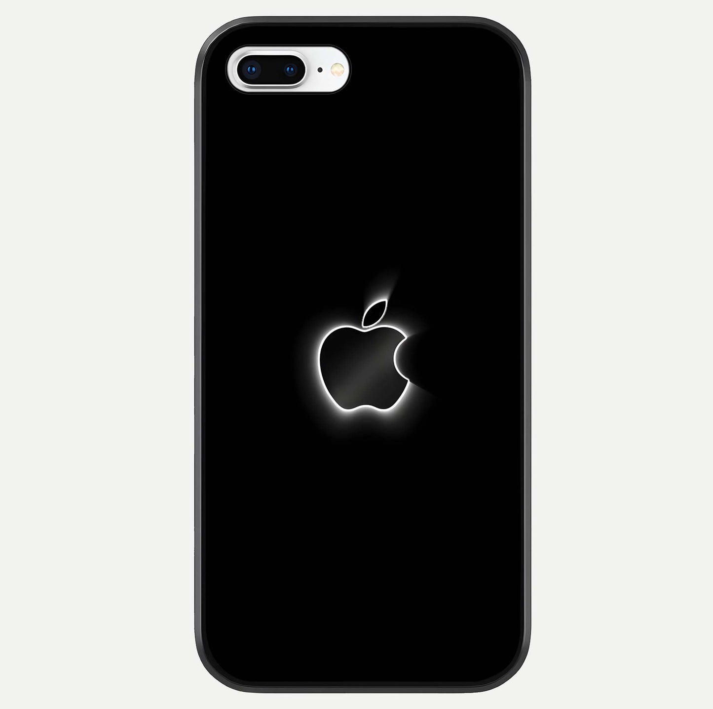 Neon Apple Glow Glass Case For iPhone 8 Plus by Custom World