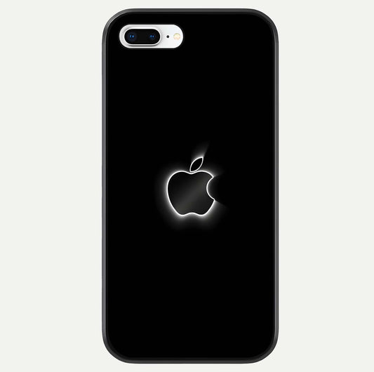 Neon Apple Glow Glass Case For iPhone 8 Plus by Custom World