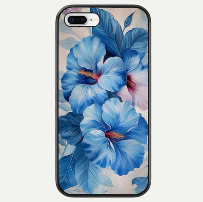 Ocean Hibiscus Grace Glass Case For iPhone 8 Plus by Custom World