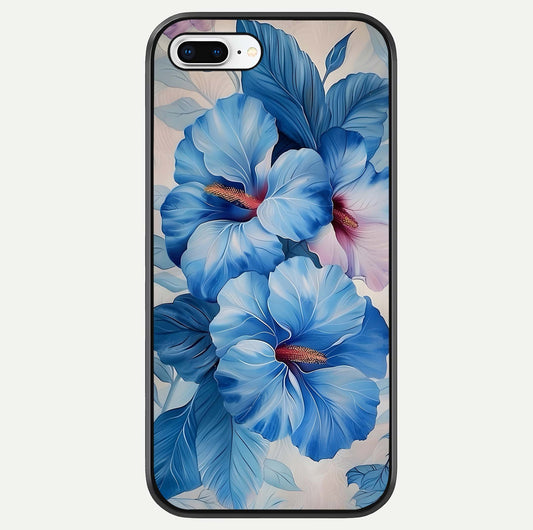 Ocean Hibiscus Grace Glass Case For iPhone 8 Plus by Custom World