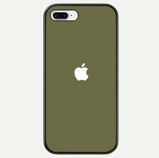 Olive Matte Essence Glass Case For iPhone 8 Plus by Custom World