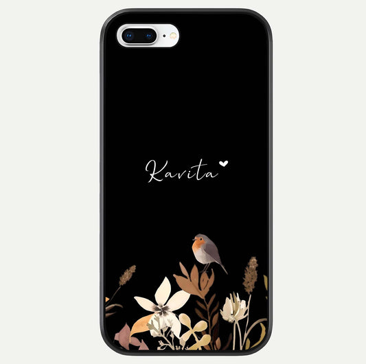 Quiet Garden Tune Custom Name Glass Case For iPhone 8 Plus by Custom World