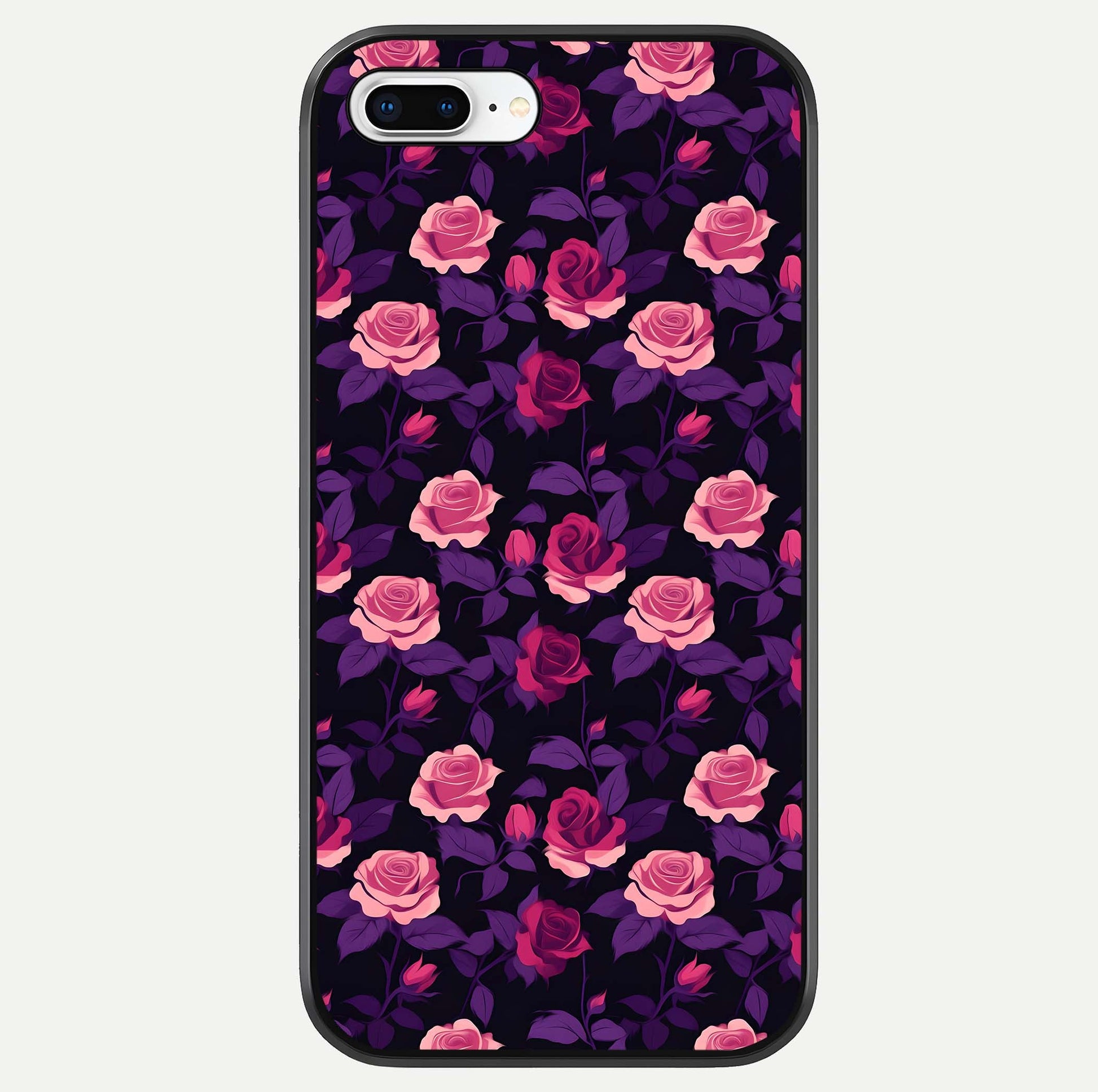Rose Garden Twilight Glass Case For iPhone 8 Plus by Custom World