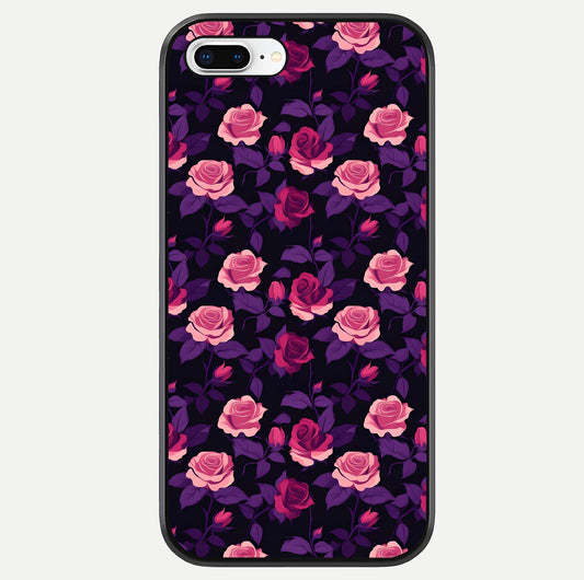 Rose Garden Twilight Glass Case For iPhone 8 Plus by Custom World