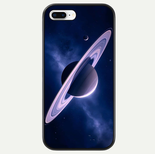 Saturn Ring Mystique Glass Case For iPhone 8 Plus by Custom World