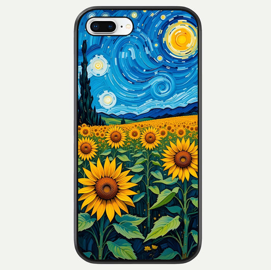Starry Sunflower Dreams Glass Case For iPhone 8 Plus by Custom World