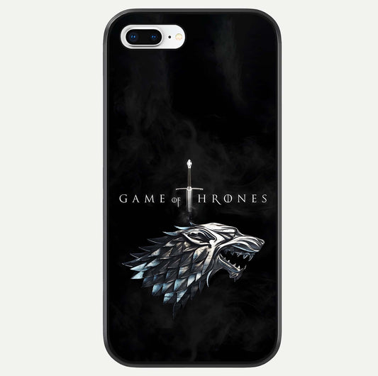 Throne Wolf Legacy Glass Case For iPhone 8 Plus by Custom World