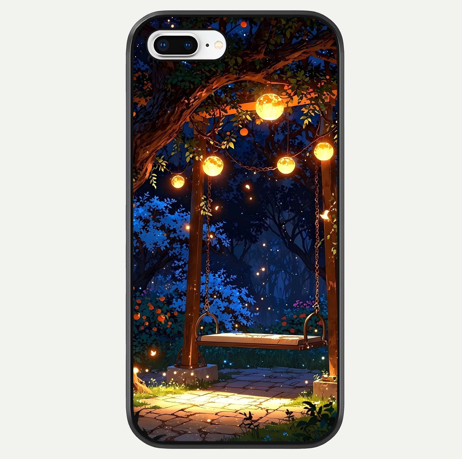 Twilight Garden Swing Glass Case For iPhone 8 Plus by Custom World