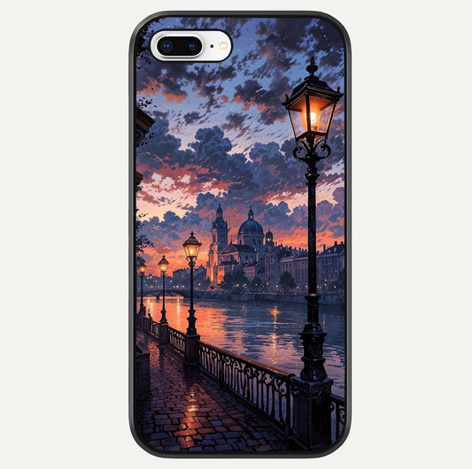 Twilight River Lights Glass Case For iPhone 16 Pro by Custom World