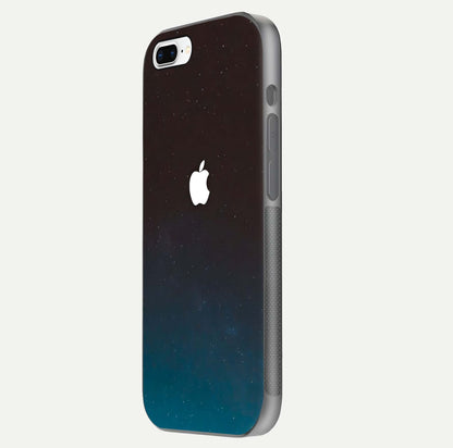 Green Emerald Apple Logo Glass Case for iPhone 8 Plus side-angle image showing reflection polish and rich emerald hue