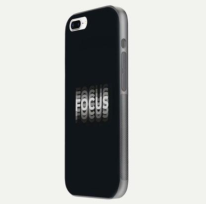 Mono Focus Vision Glass Case for iPhone 8 Plus side-angle image showing smooth reflection and minimal tones