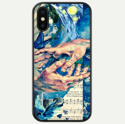 Aesthetic Divider Glass Case For iPhone 16 Pro by Custom World