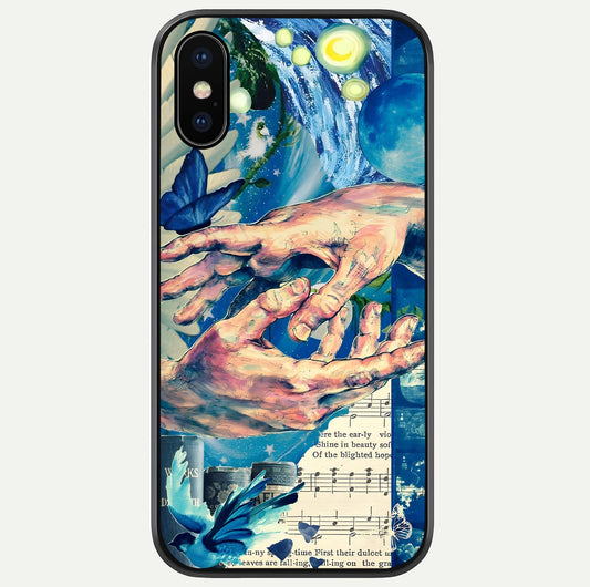 Aesthetic Divider Glass Case For iPhone 16 Pro by Custom World