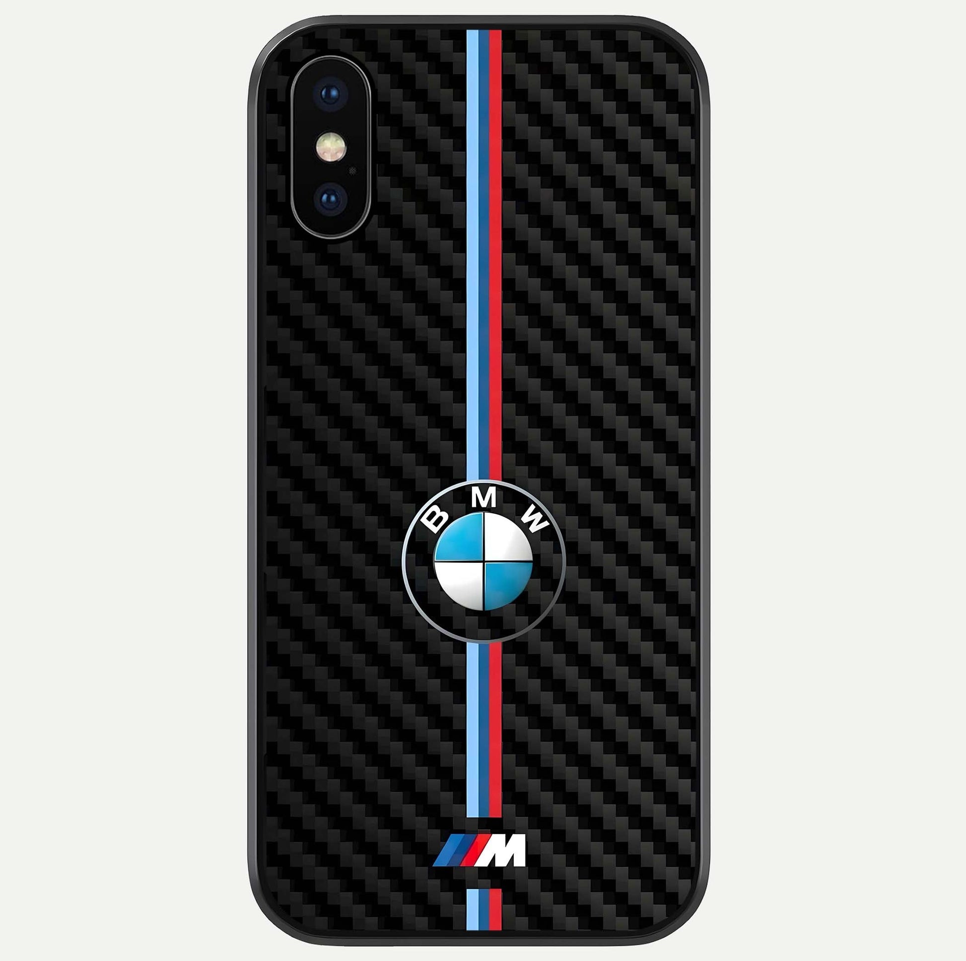 BMW Pattern Glass Case For iPhone X by Custom World