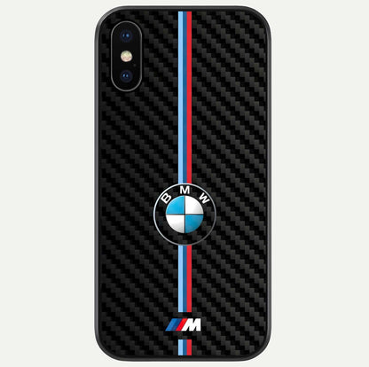 BMW Pattern Glass Case For iPhone X by Custom World