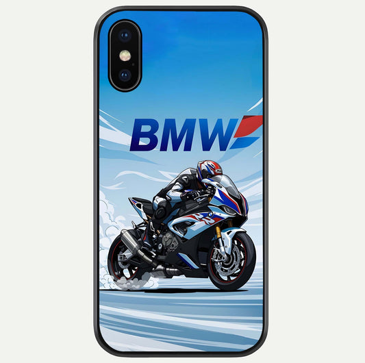 BMW Power Drift Glass Case For iPhone X by Custom World