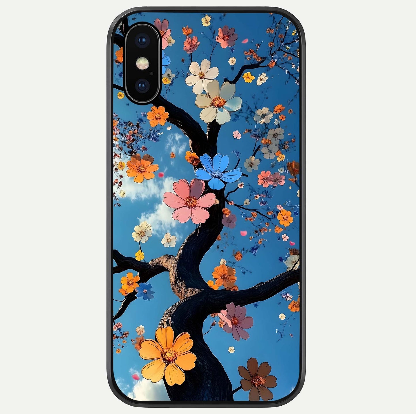 Blossom Dream Sky Glass Case For iPhone X by Custom World