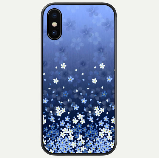 Blue Starry Glass Case For iPhone X by Custom World