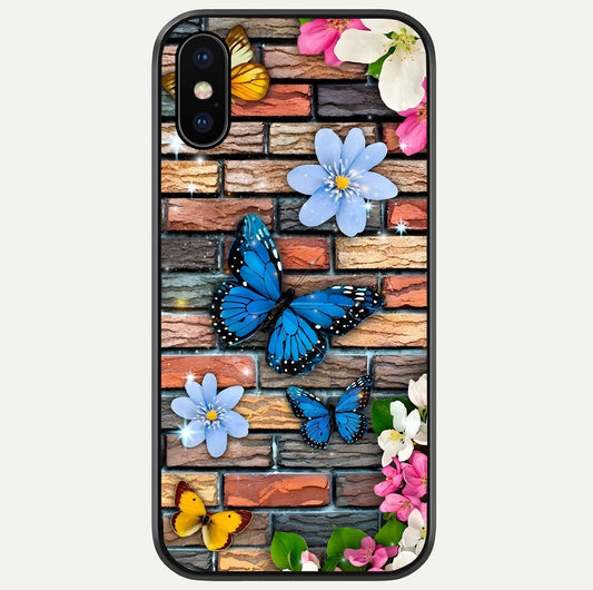 Brick Bloom Flight Glass Case For iPhone X by Custom World