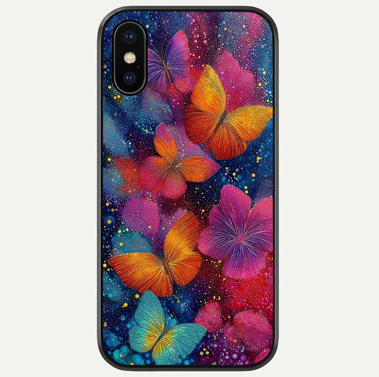 Butterfly Dream Mist Glass Case For iPhone X by Custom World