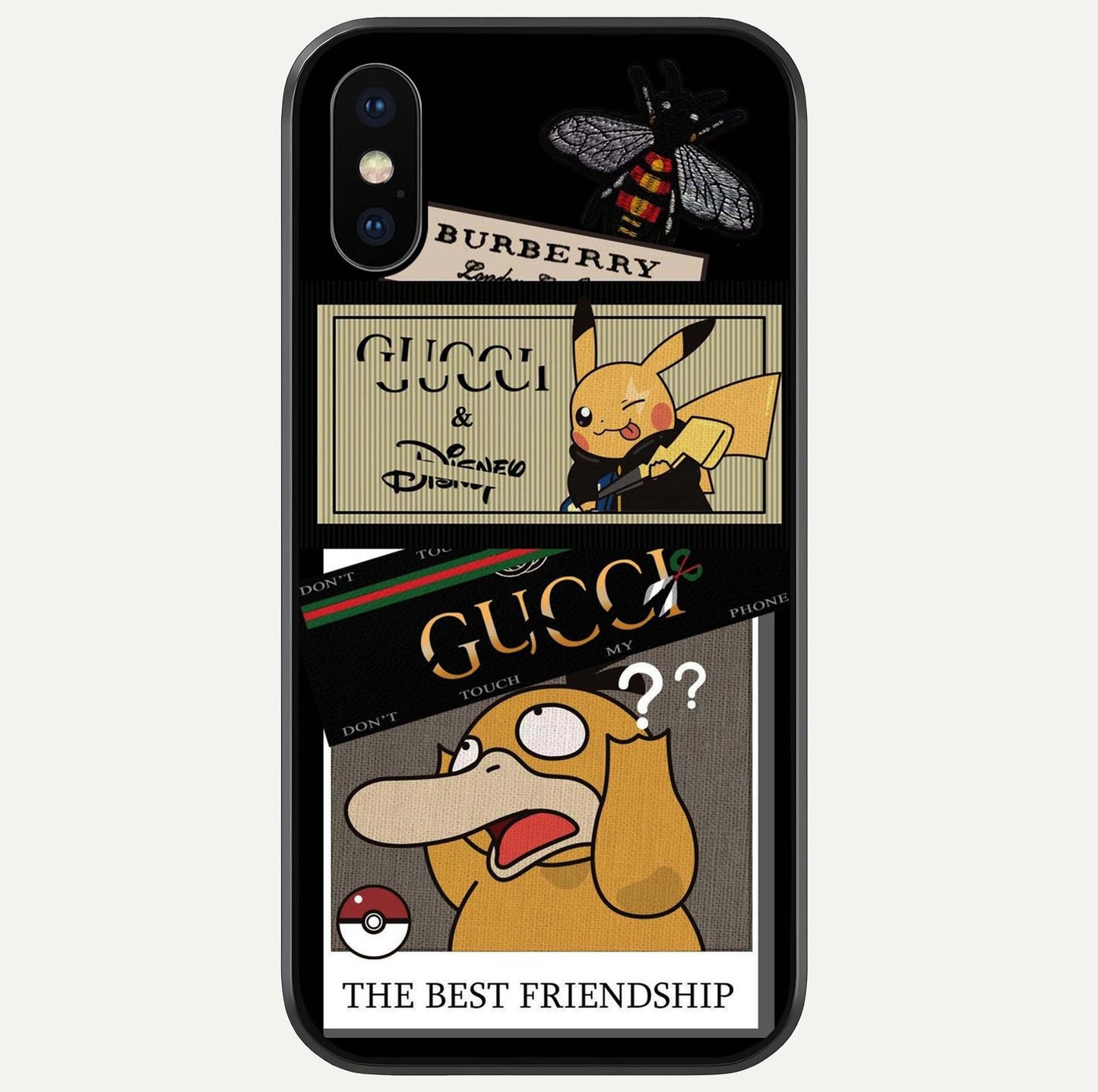 Cartoon Brand Play Mashup Glass Case For iPhone X by Custom World