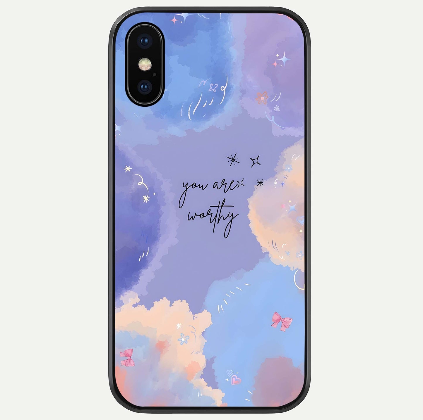 Celestial Cloud Magic Glass Case For iPhone X by Custom World