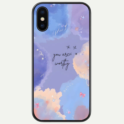 Celestial Cloud Magic Glass Case For iPhone X by Custom World