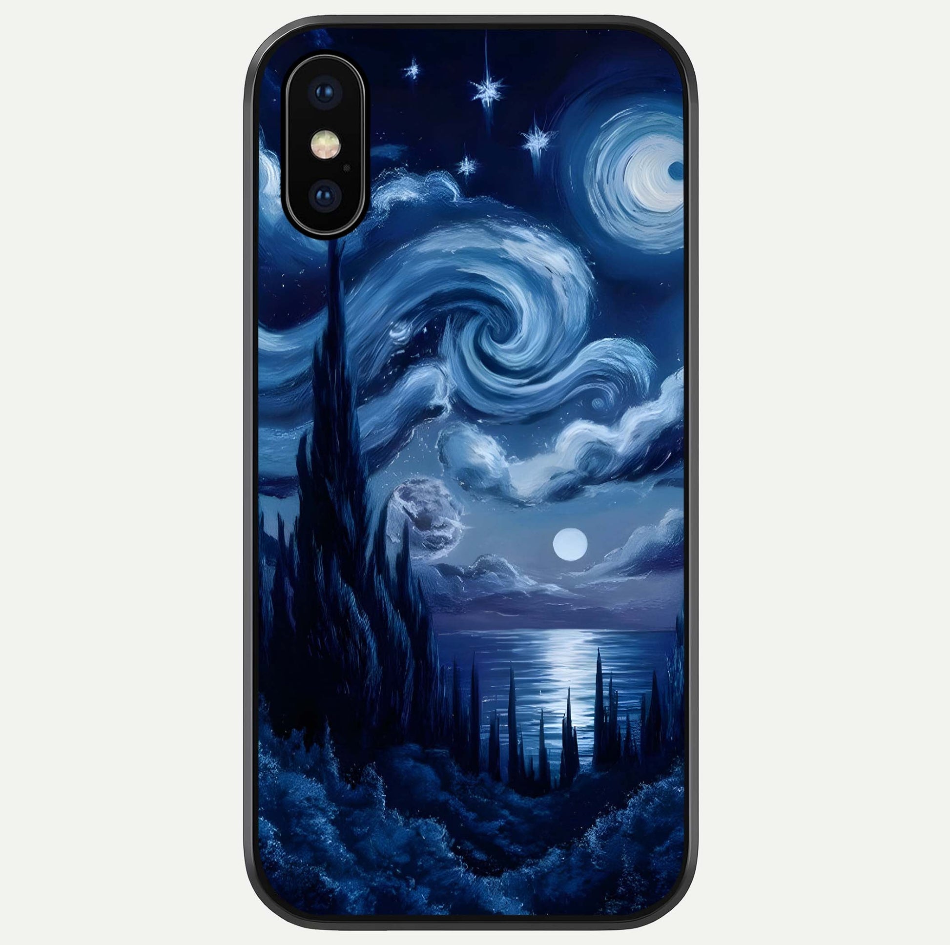 Celestial Dream Van Gogh Glass Case For iPhone X by Custom World