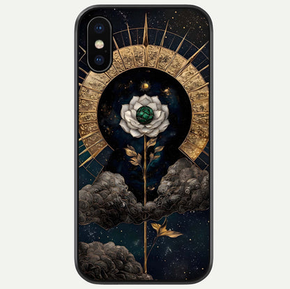 Celestial Lotus Morang Glass Case For iPhone X by Custom World