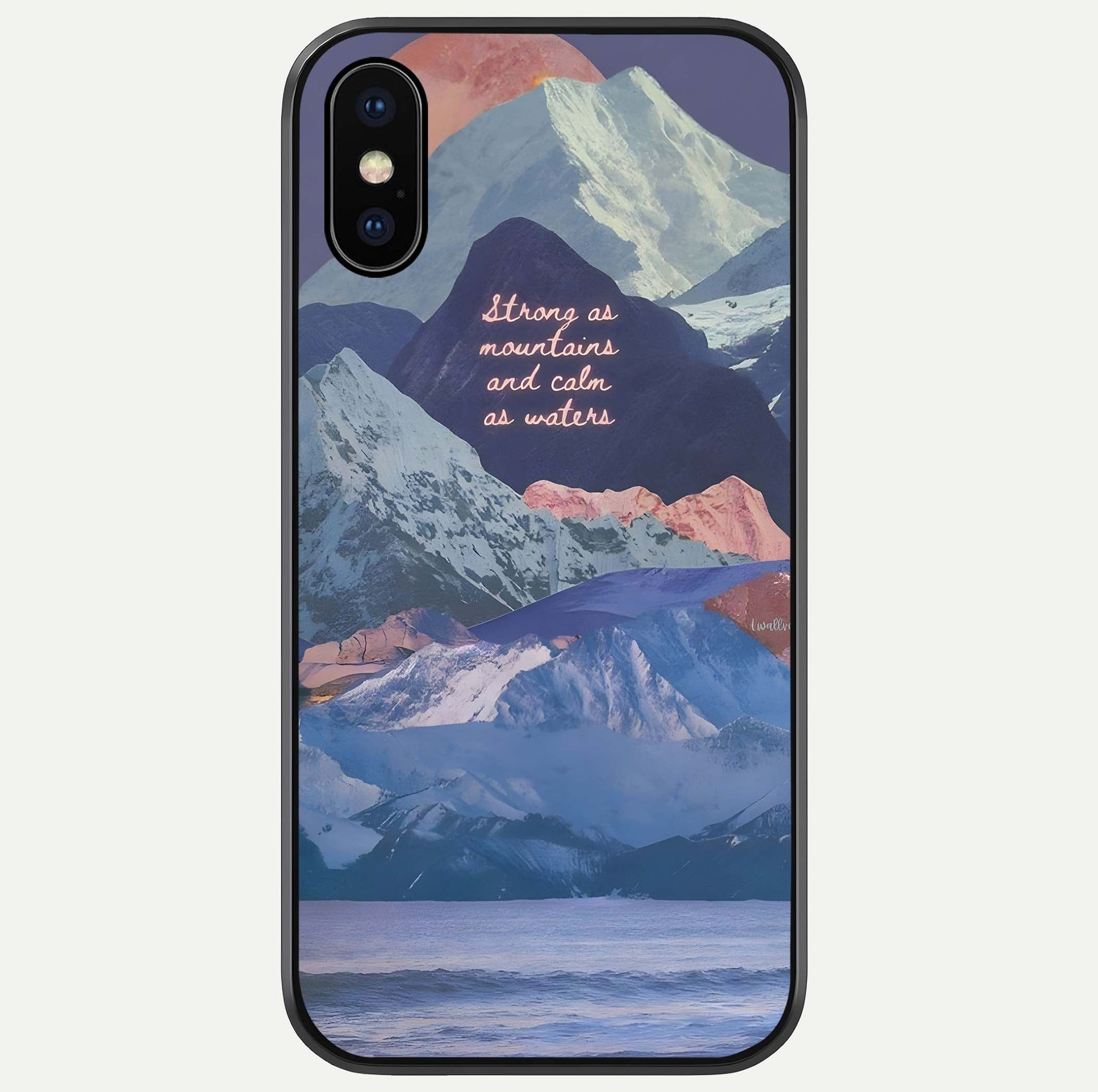 Celestial Mountain Calm Glass Case For iPhone X by Custom World