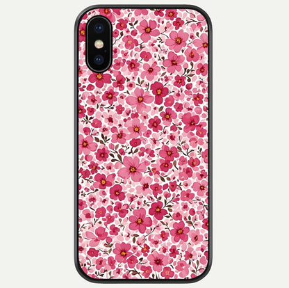 Cherry Blossom Charm Glass Case For iPhone X by Custom World