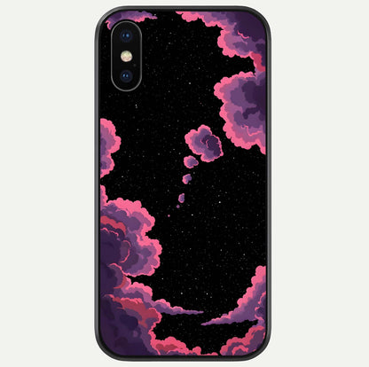 Cosmic Cloud Journey Glass Case For iPhone X by Custom World