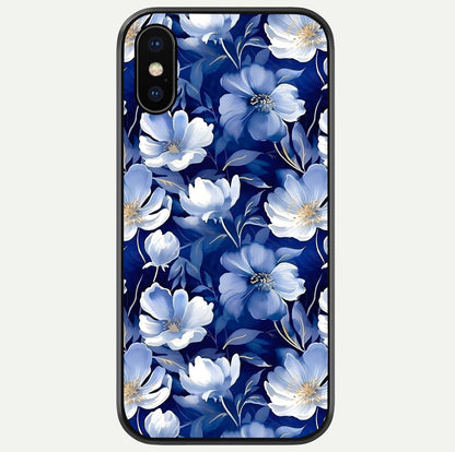 Cute Floral Patterns Glass Case For iPhone X by Custom World