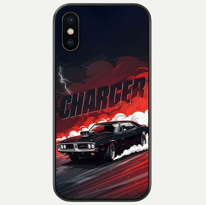 Dark Charger Fury Glass Case For iPhone X by Custom World