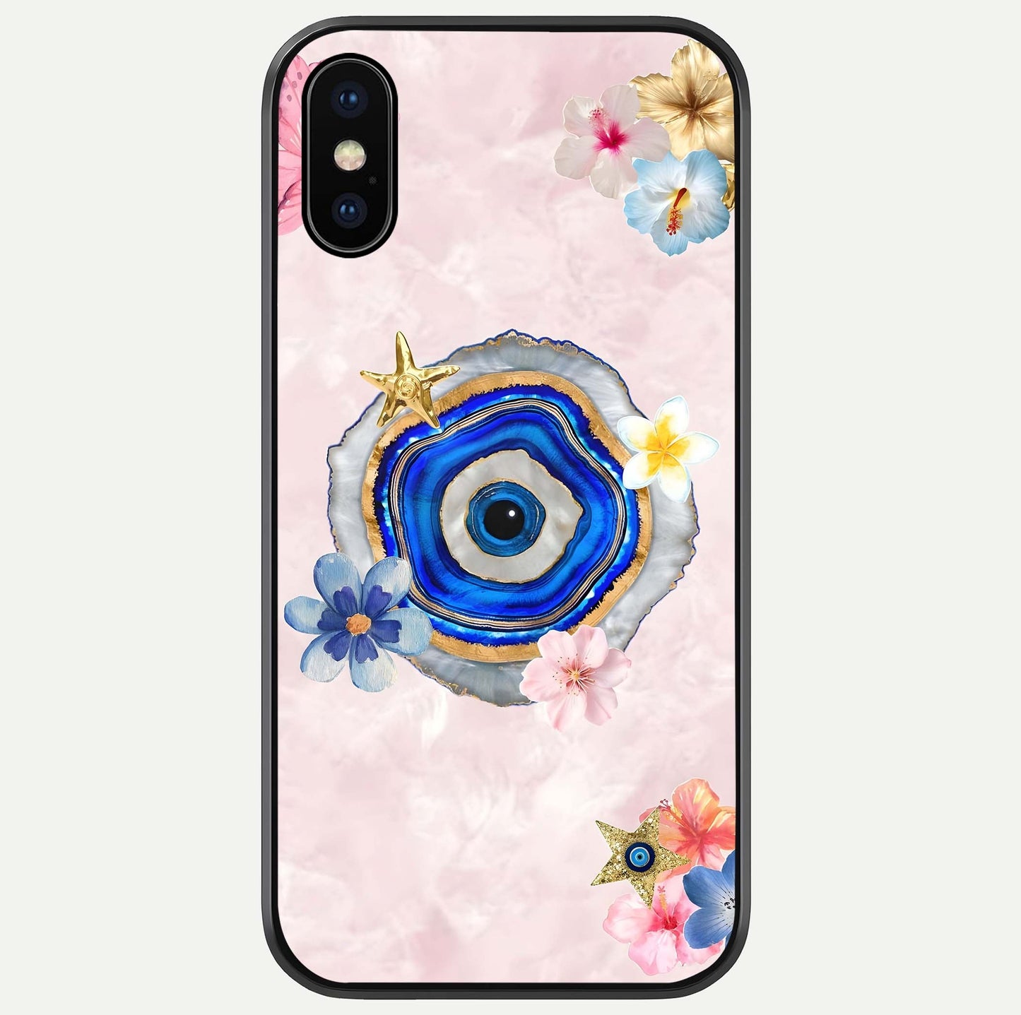 Divine Aura Bloom Glass Case For iPhone X by Custom World