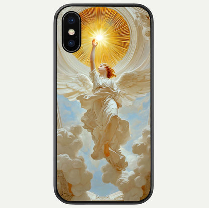 Divine Light Angel Glass Case For iPhone X by Custom World