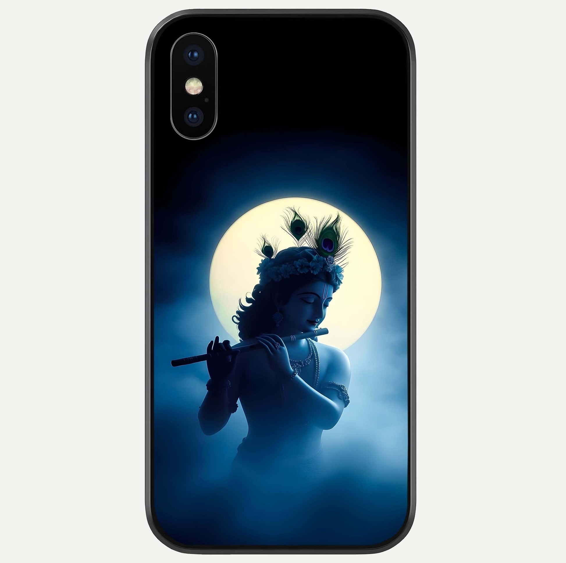 Divine Moon Flute Glass Case For iPhone X by Custom World