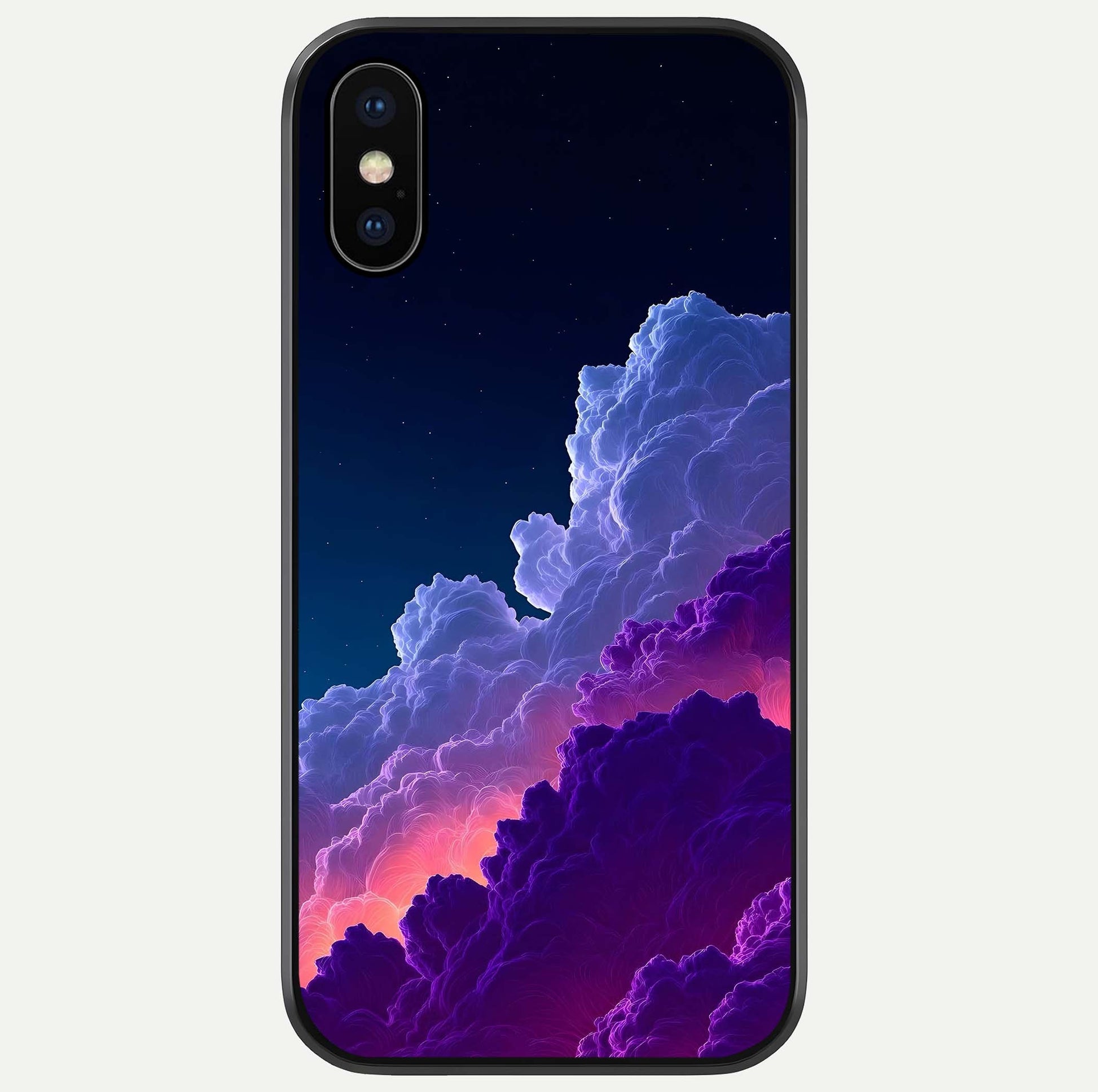 Dreamy Cloud Skies Glass Case For iPhone X by Custom World