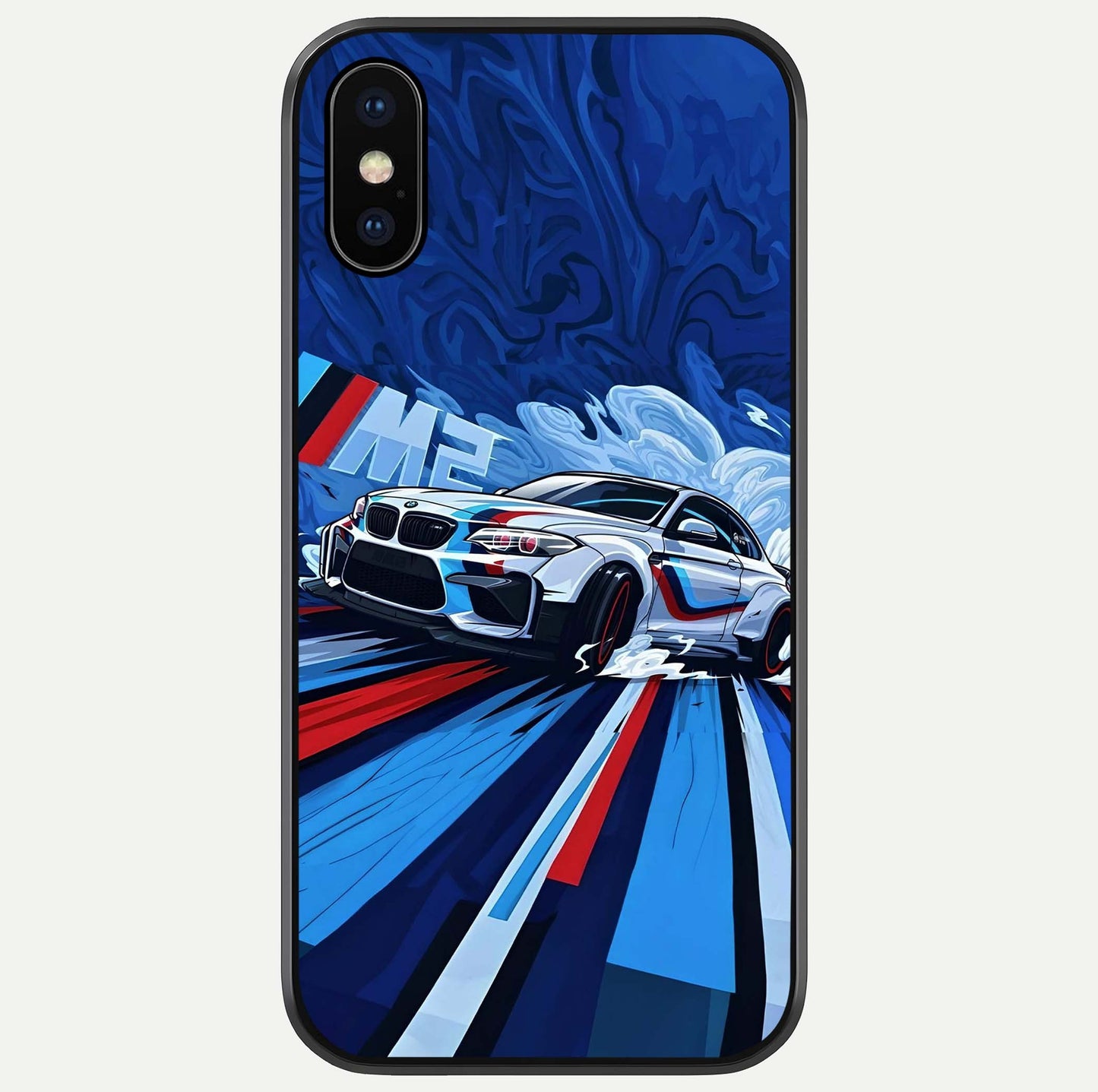 Drift Power Rush Glass Case For iPhone X by Custom World